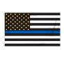 3'x5' Budget-Friendly Thin Blue Line-U.S. Outdoor Flag